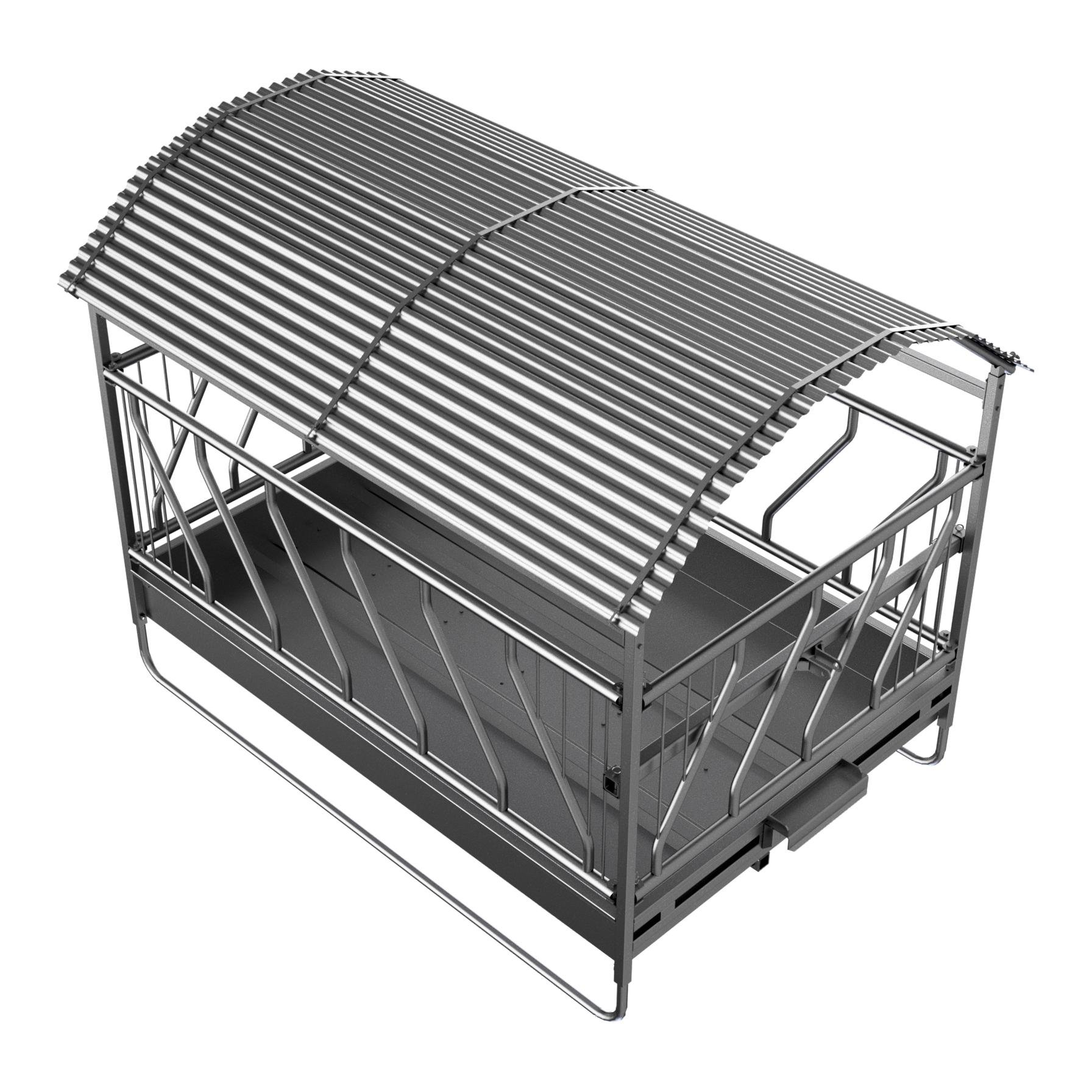 Grossballenraufe mit Schrägfressgitter