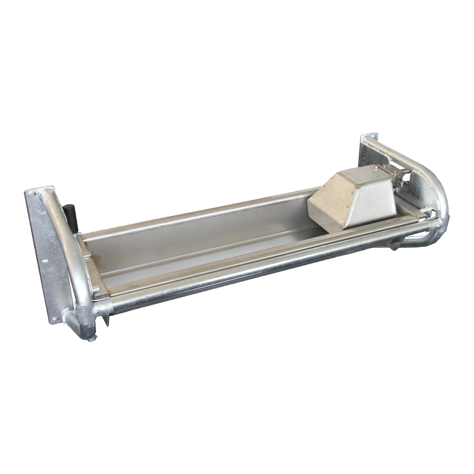 Image of Suevia Flach-Schwenktrog mit verzinkten Wandkonsolen - Edelstahl - bei Hauptner.ch