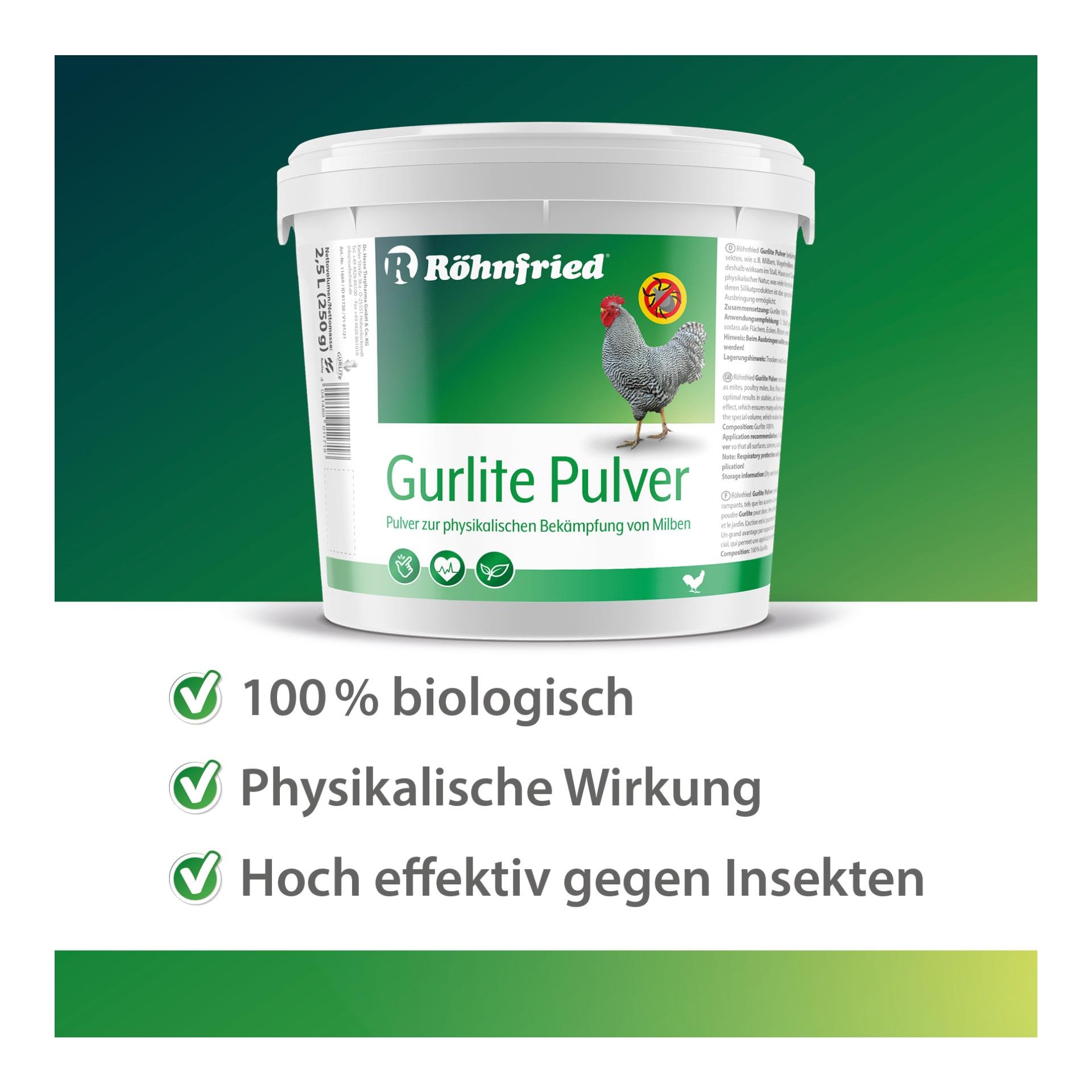 Gurlite Pulver - Bekämpfung von Milben