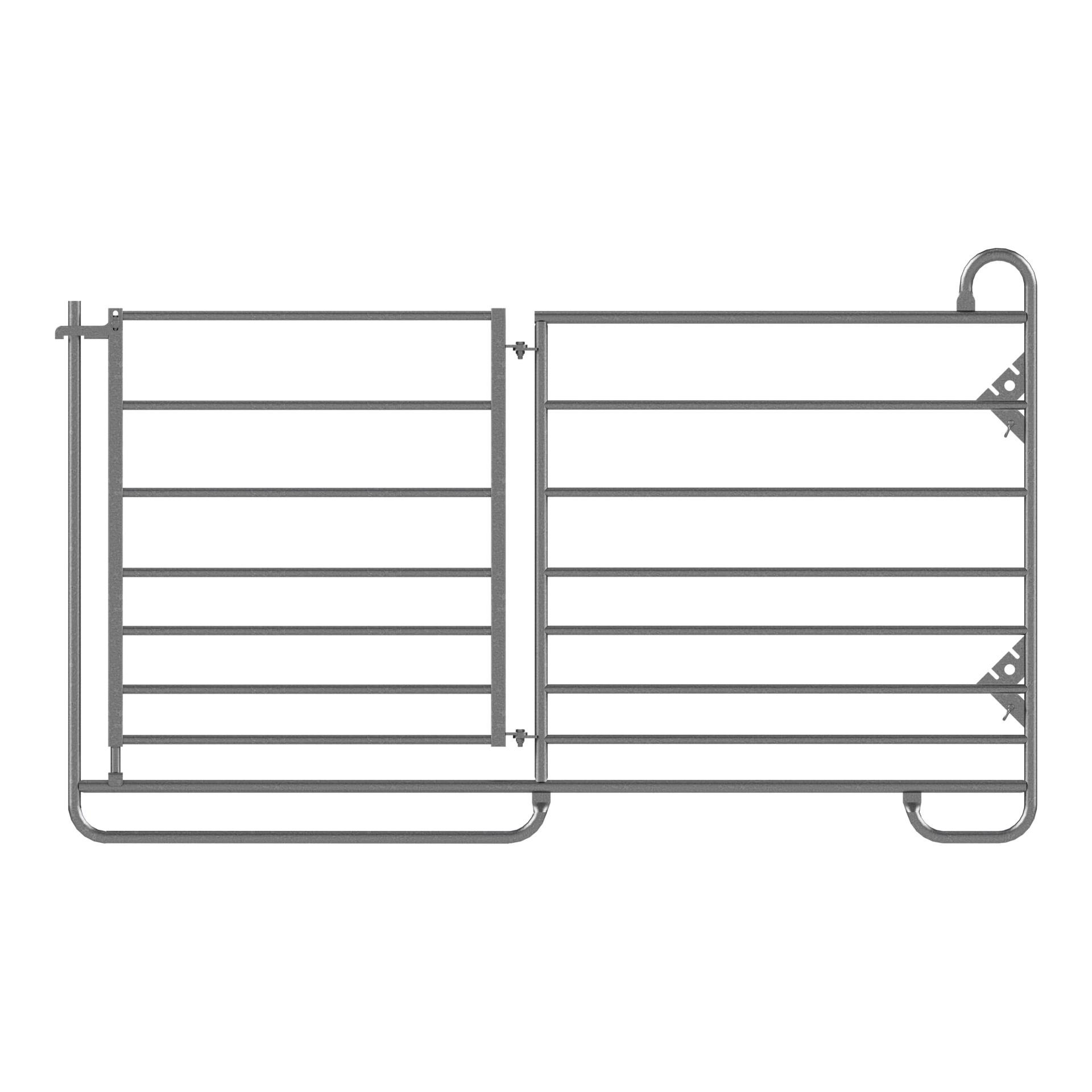 Barrière de prairie mini avec porte