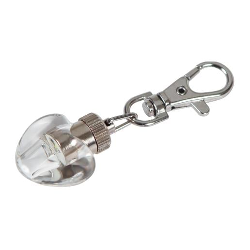 Maxi Safe Pendentif lumineux en forme de cœur LED, transparent, 3 x 2,5 cm
