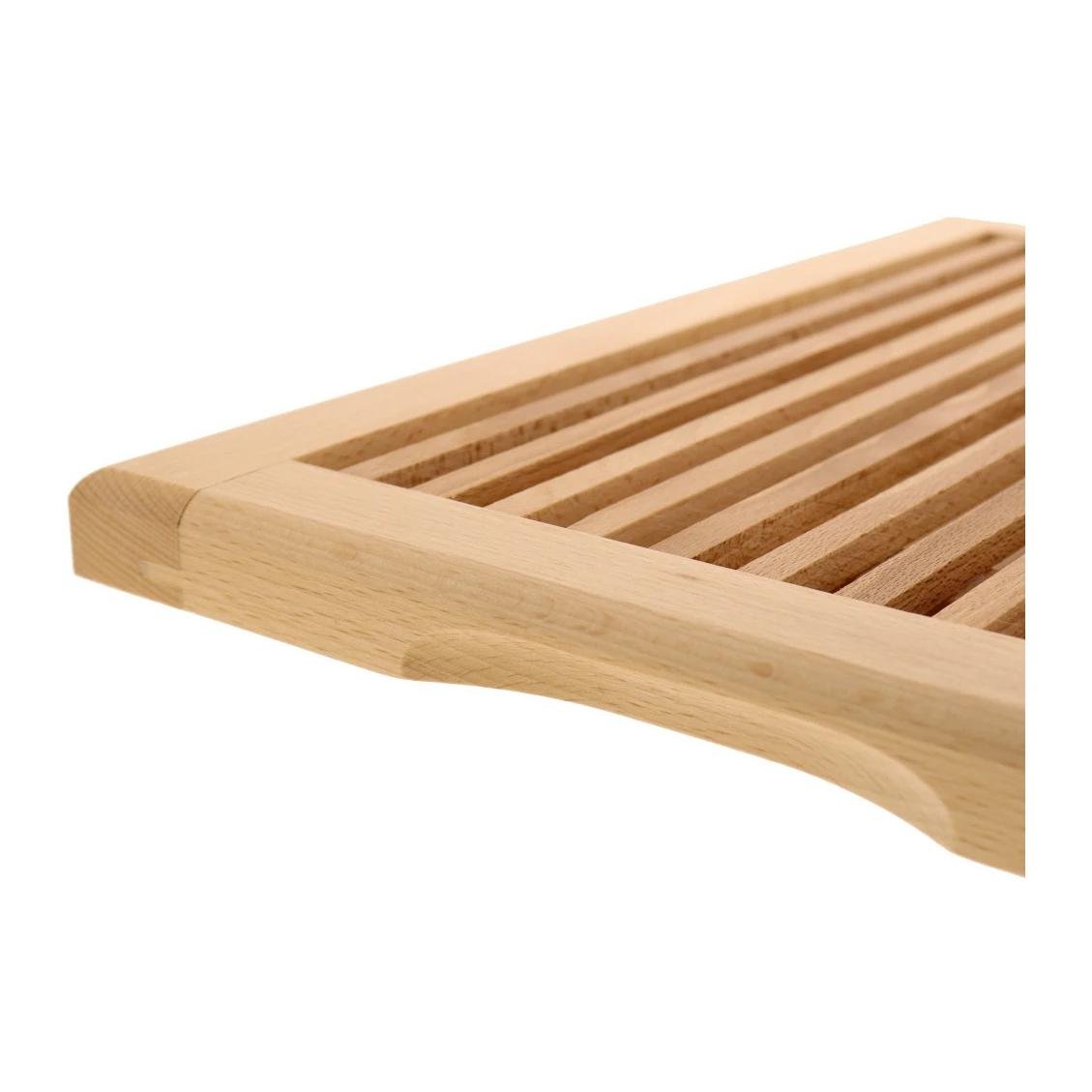 Hauptner Brotschneidebrett geölt mit Schneidrost Buchenholz