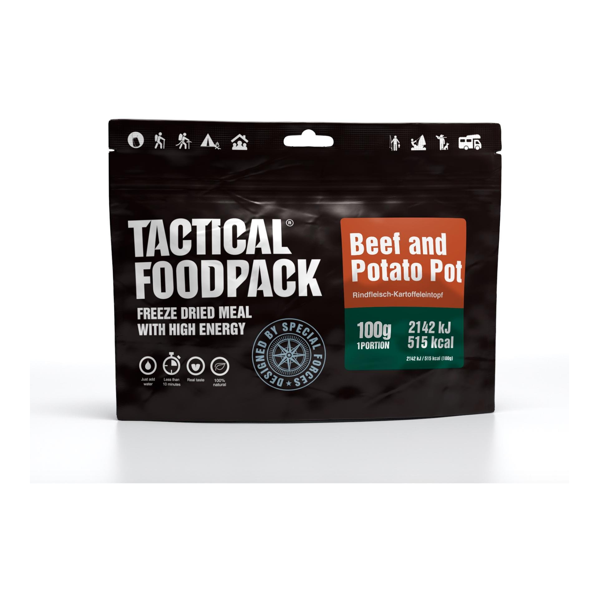Image of Tactical Foodpack Beef and Potato Pot - Schwarz - bei Hauptner.ch