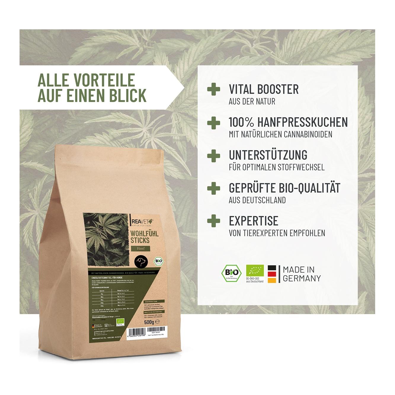 Bâtonnets de bien-être au chanvre