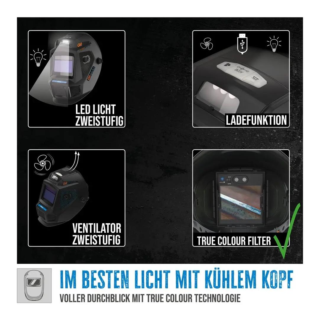 Güde Automatik Schweisshelm GSH-3S-VL-TC-2
