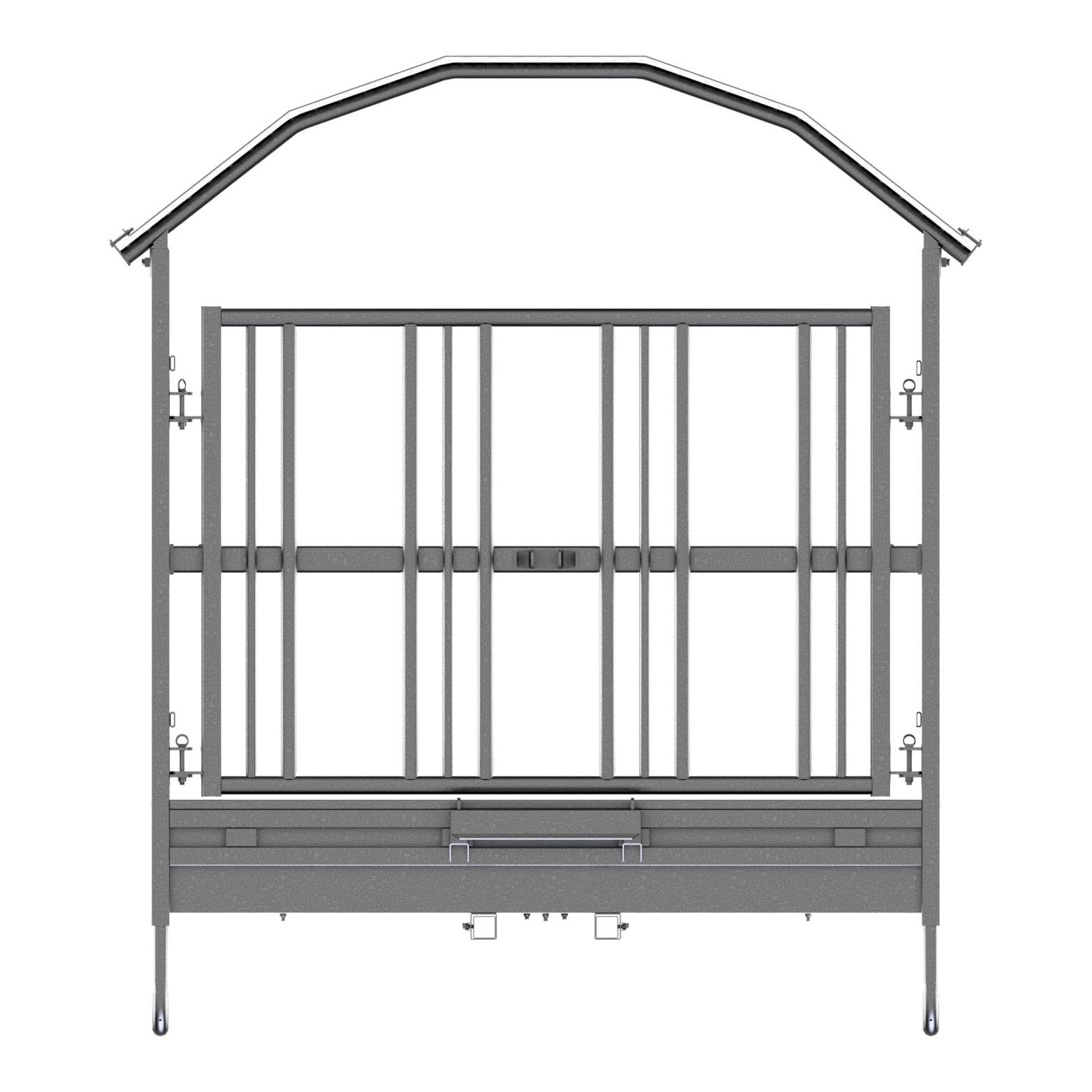 Grossballenraufe mit Sicherheitsfressgitter