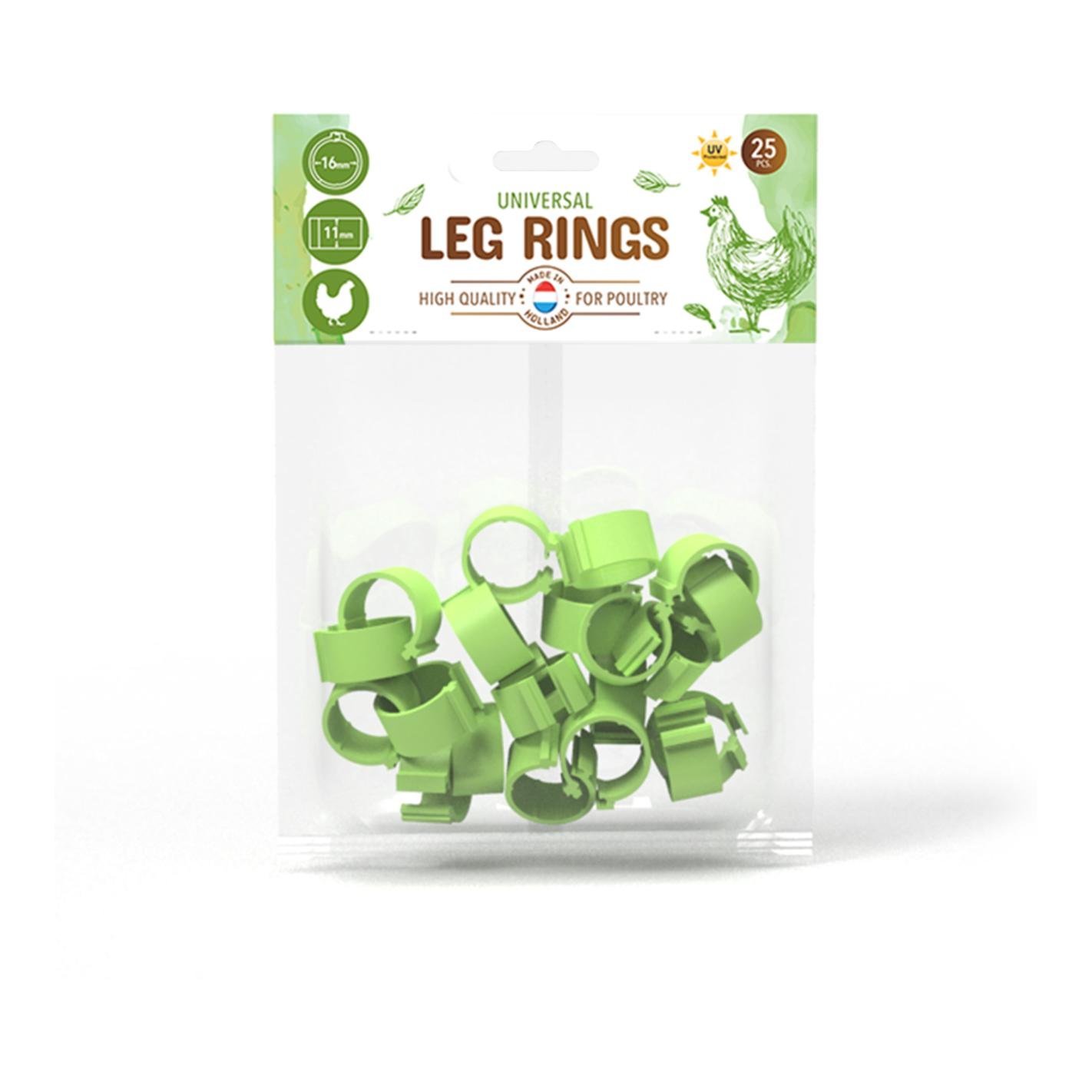 Hühnerfussringe 25 Stk.