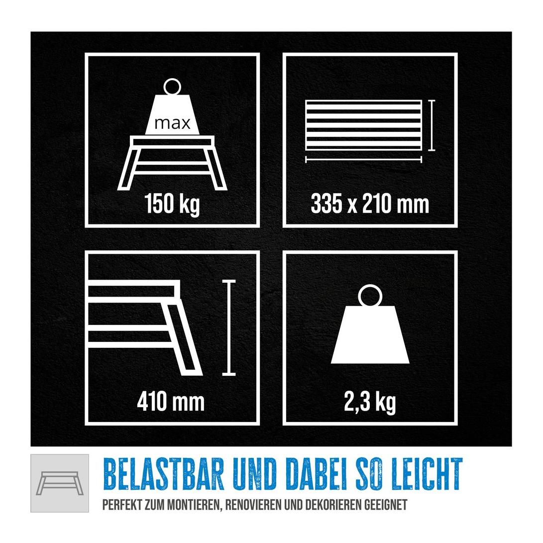 Aluminium Trittleiter GAT 2S