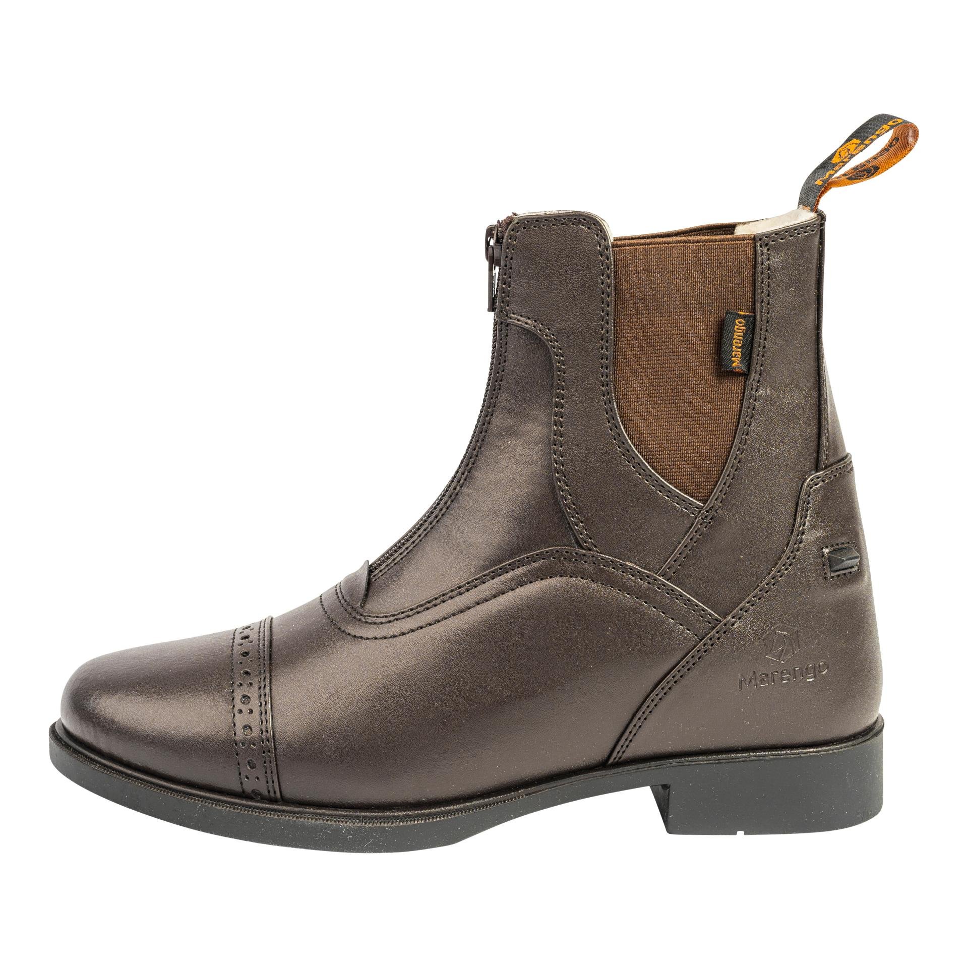 Reitstiefelette Frontzip Winter Kunstleder