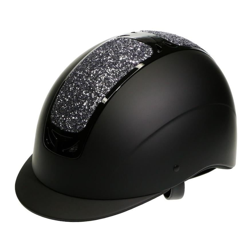Image of HKM Reithelm Glamour - schwarz/silbergrau bei Hauptner.ch