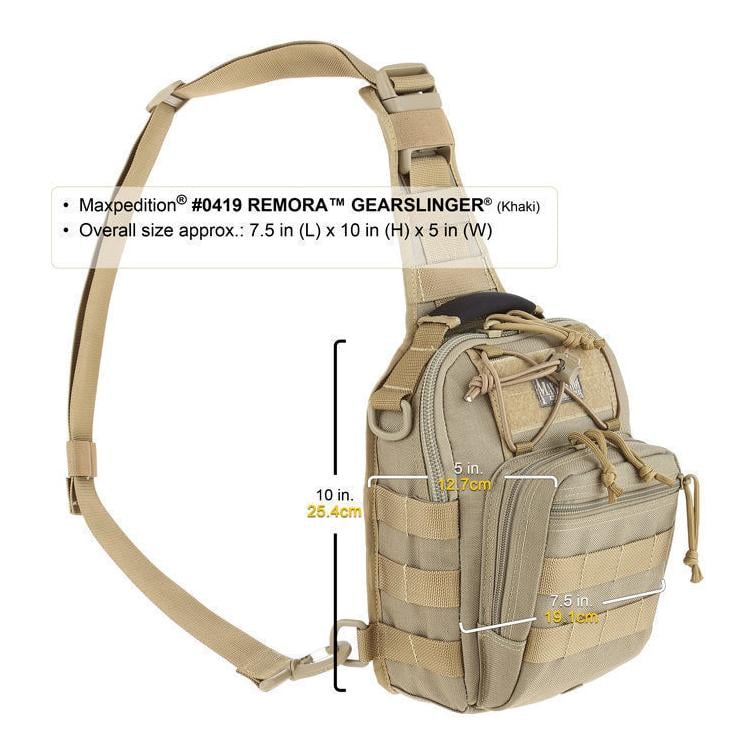 Sac à dos Remora Gearslinger de Maxpedition - kaki