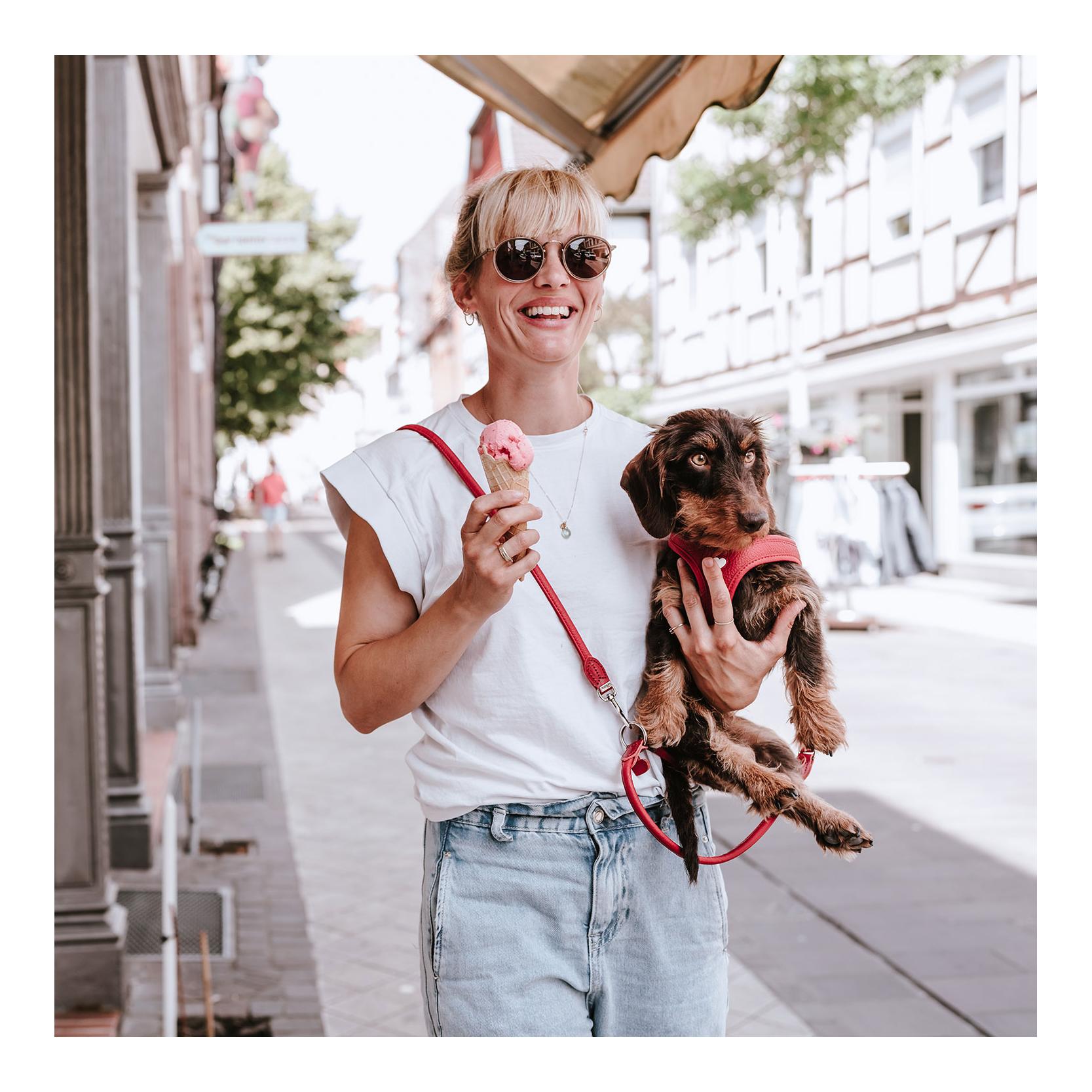 Hunter Verstellbare Führleine Round & Soft Love 