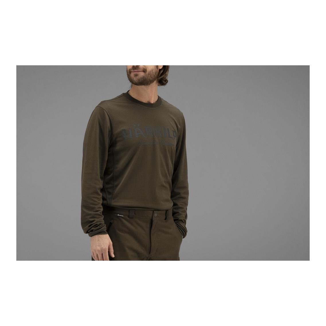 Mountain Hunter L/S T-Shirt - hunting green/shadow brown