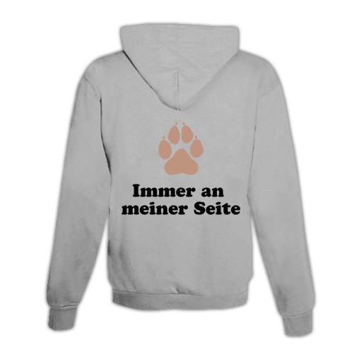 Image of Schwesternuhr Hoodie Hundepfote Unisex - Grau - bei Hauptner.ch