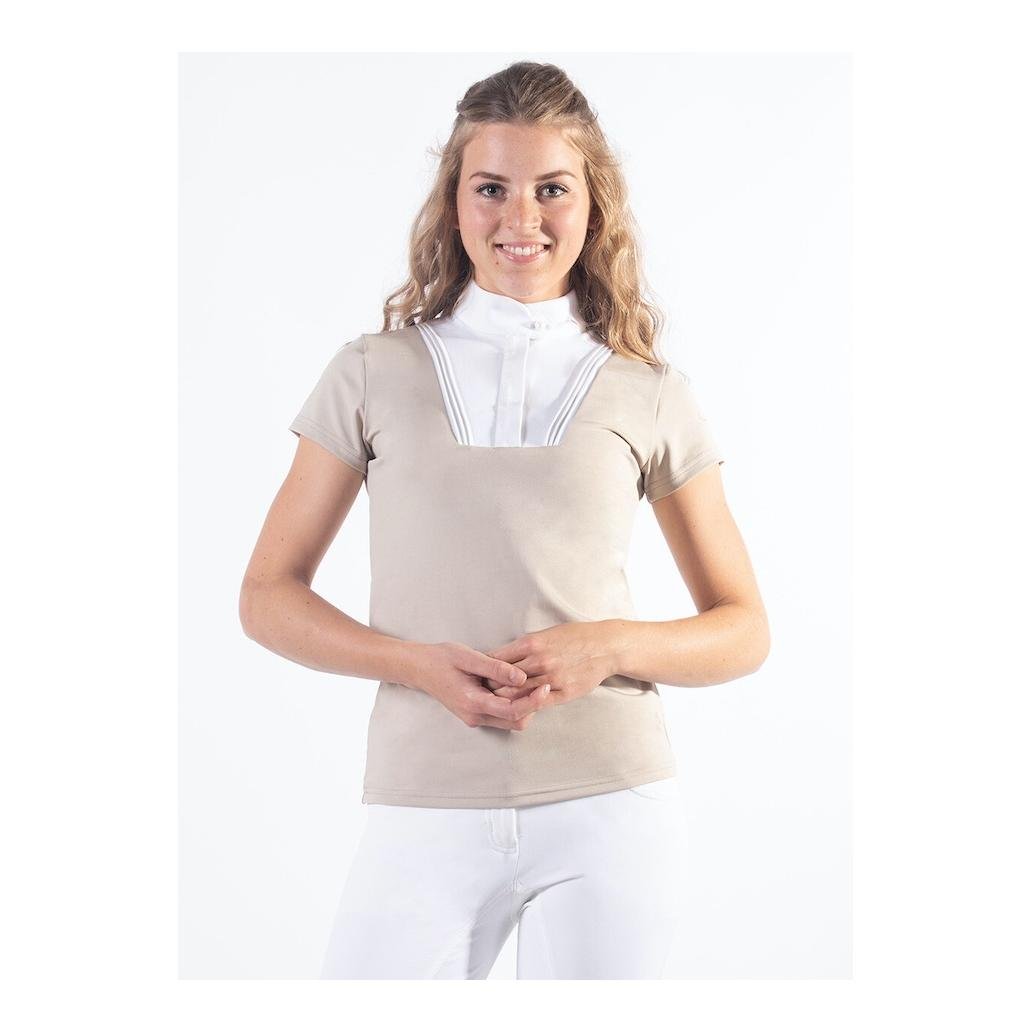 Image of QHP Turniershirt Riva Damen - beige bei Hauptner.ch