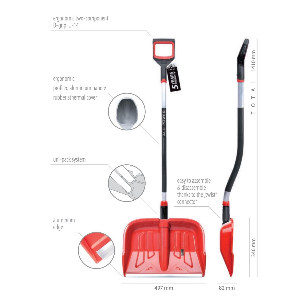 Schneeschaufel Snower - Profi Ergo