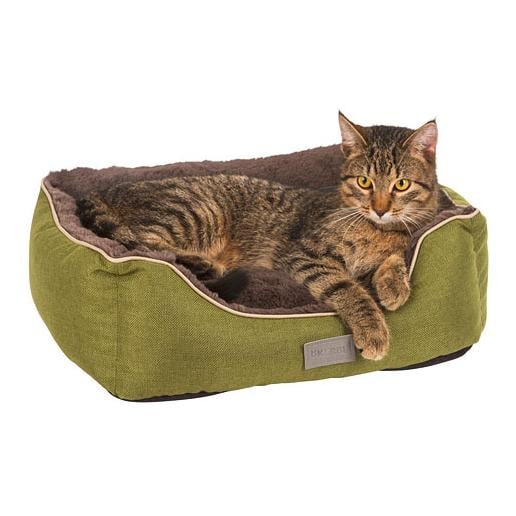 Kuschelbett Samuel, grün/braun