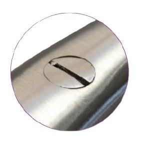 Kaiserschnitt-Schraubzwinge mit Gummibacke