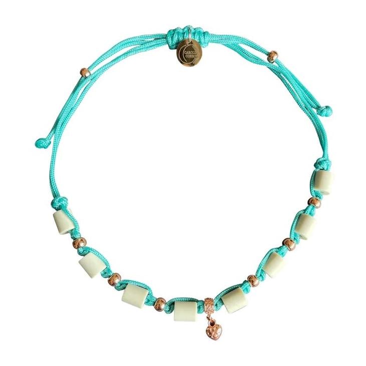 EM-Zeckenhalsband aus Tau mit EM Perlen