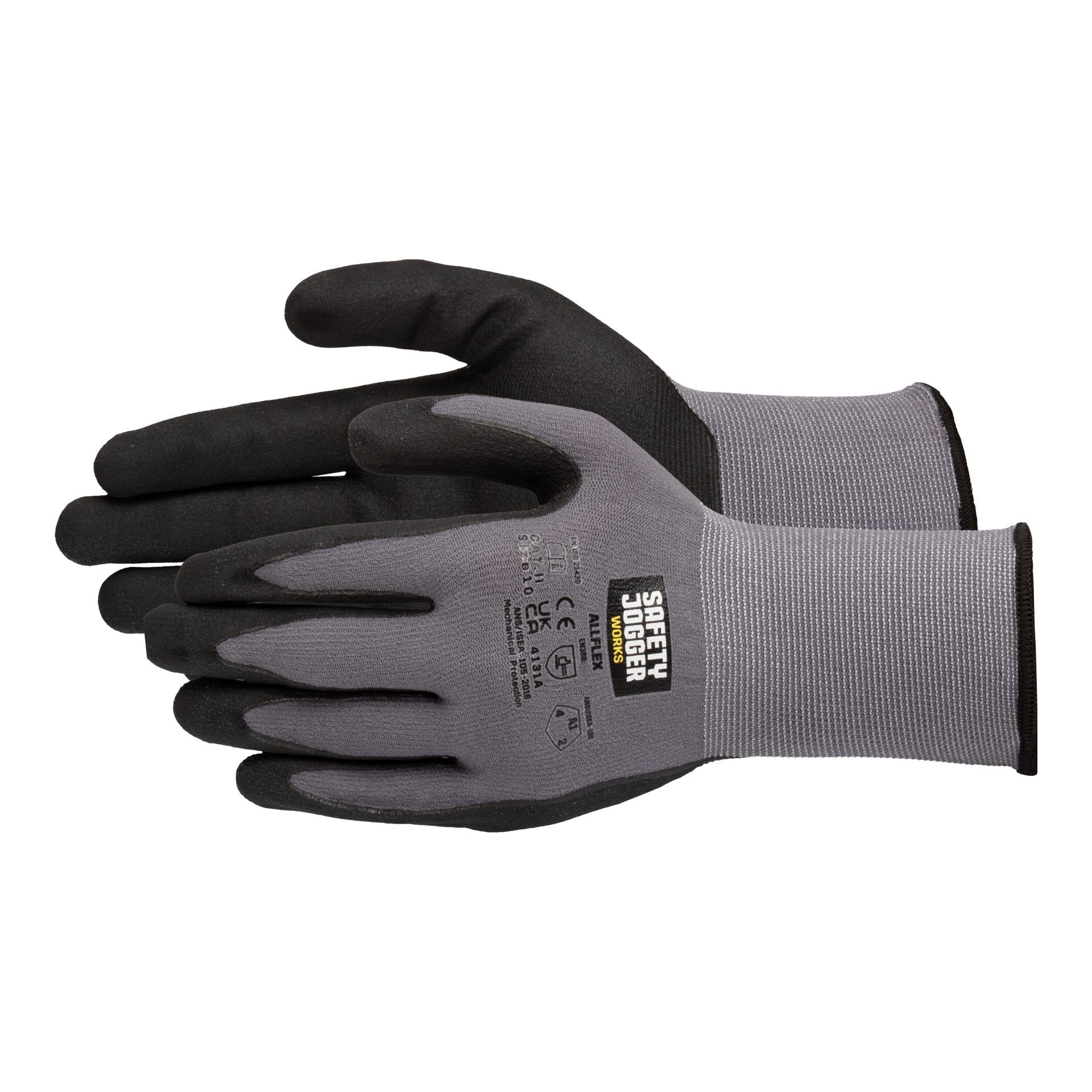 ALLFLEX Sicherheitshandschuhe- 12 Paar - schwarz