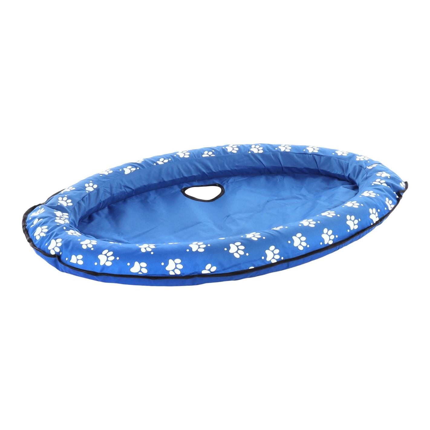 FLAMINGO Luftbett Floss oval - Aufblasbares Schwimmbett für Hunde