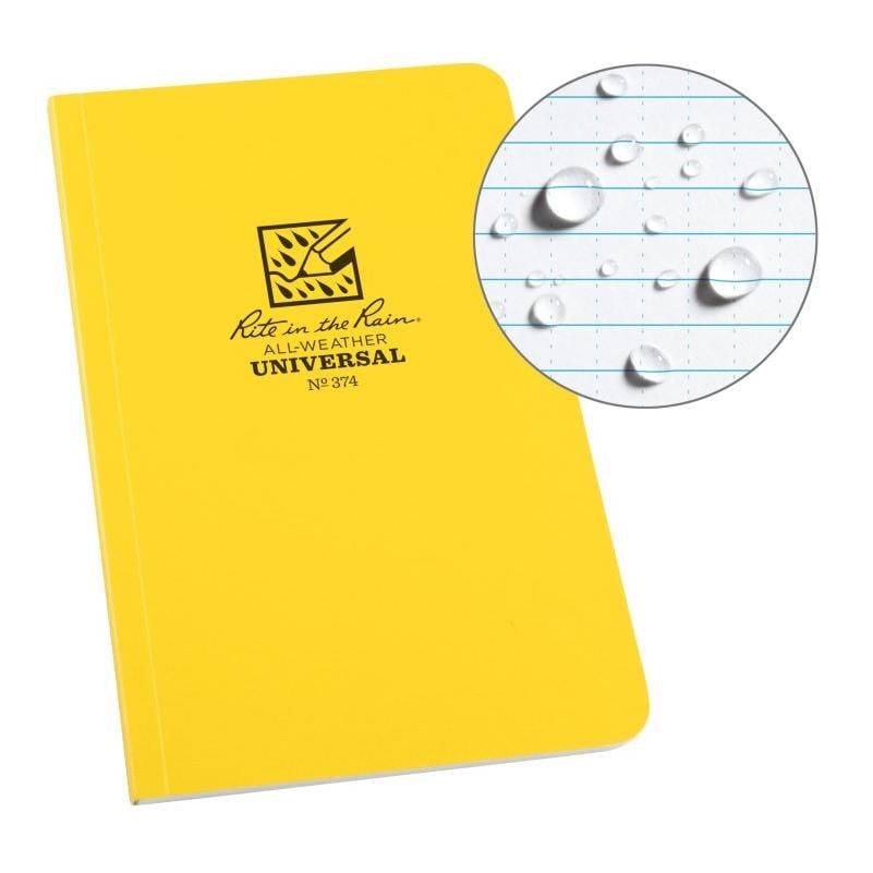 Image of Rite in the Rain Allwetter Notizbuch Softcover 374 - Gelb bei Hauptner.ch