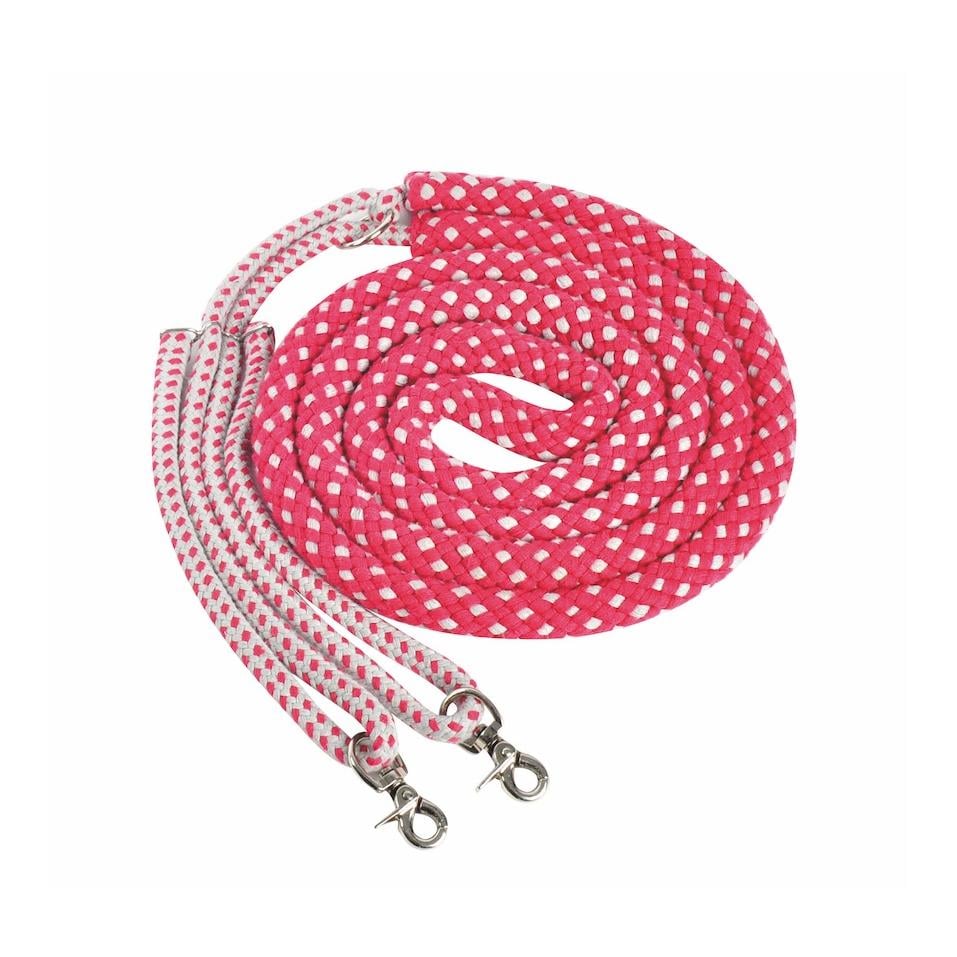 Longierhilfe - rot/ grau