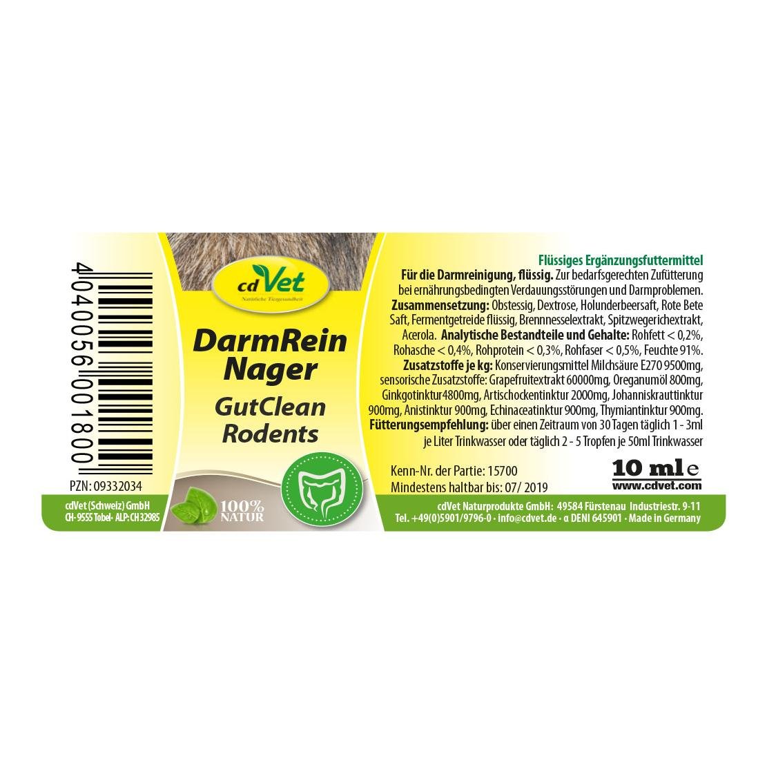 DarmRein pour rongeurs