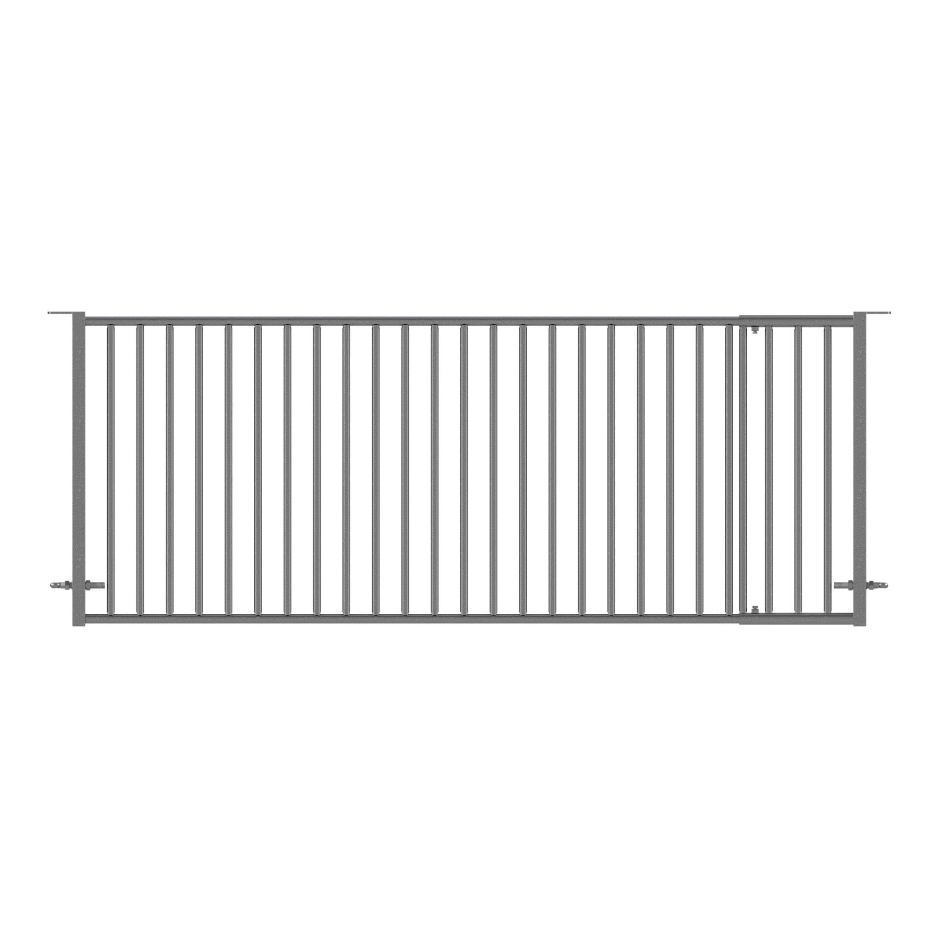 Abtrennung mit vertikalen Gitterstäben