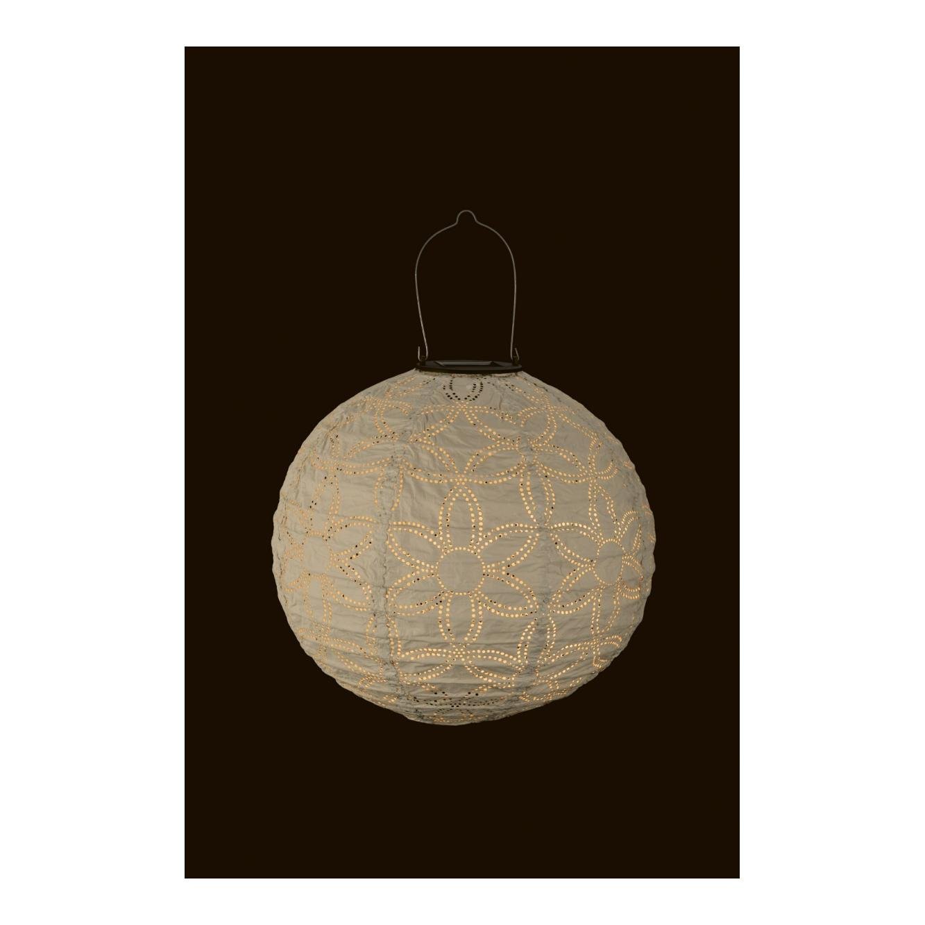 Solar Lampion Sand, rund