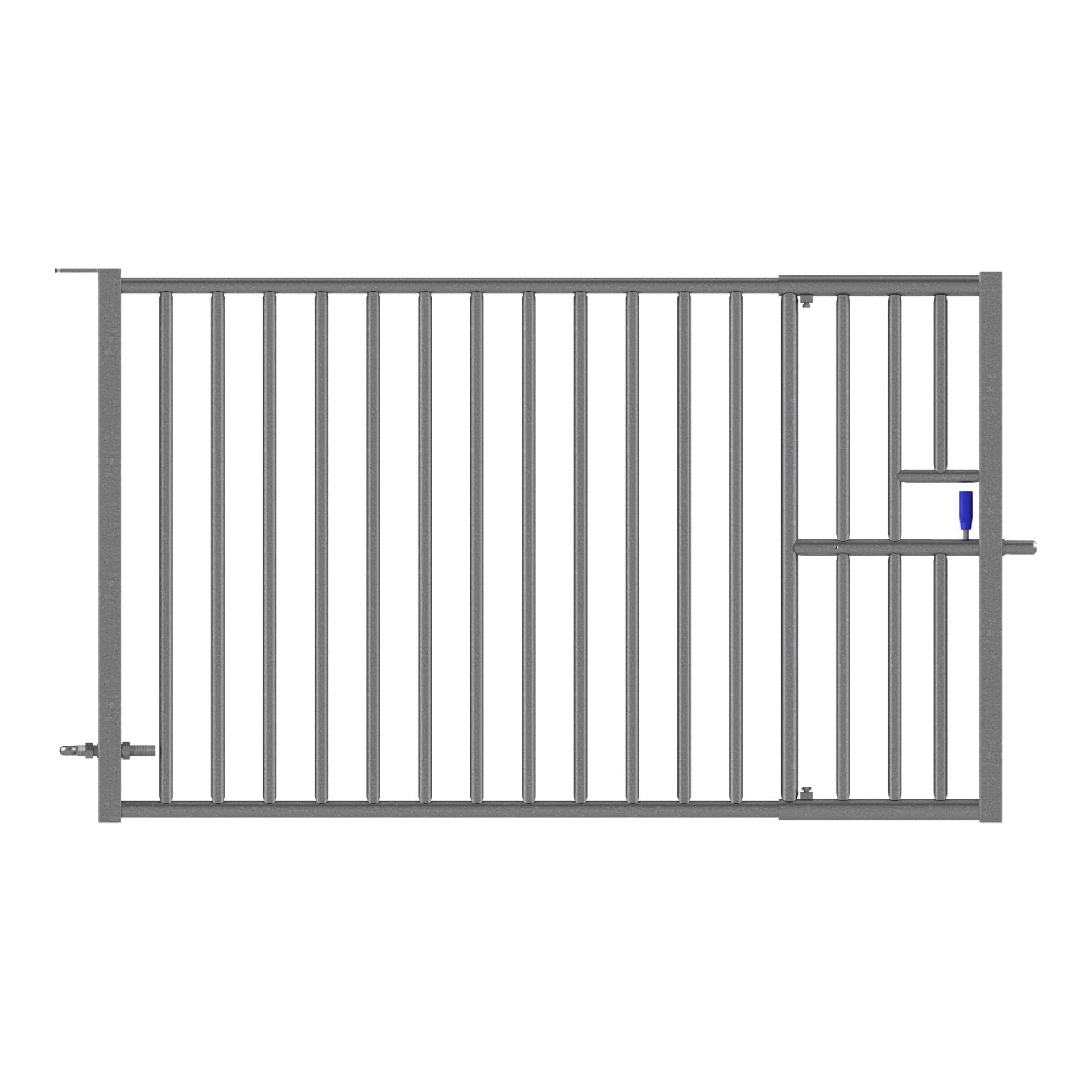 Porte de séparation à barreaux verticaux