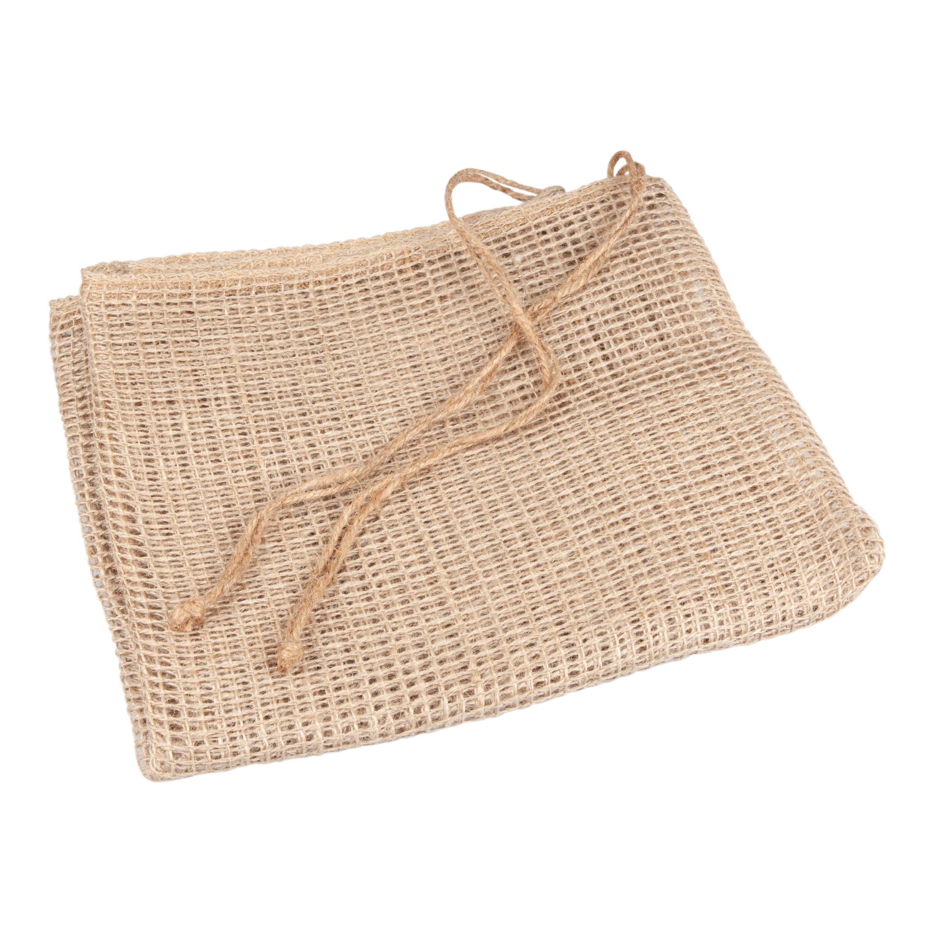 Windhager Sacs en filet en jute ÉCO avec cordon de fermeture