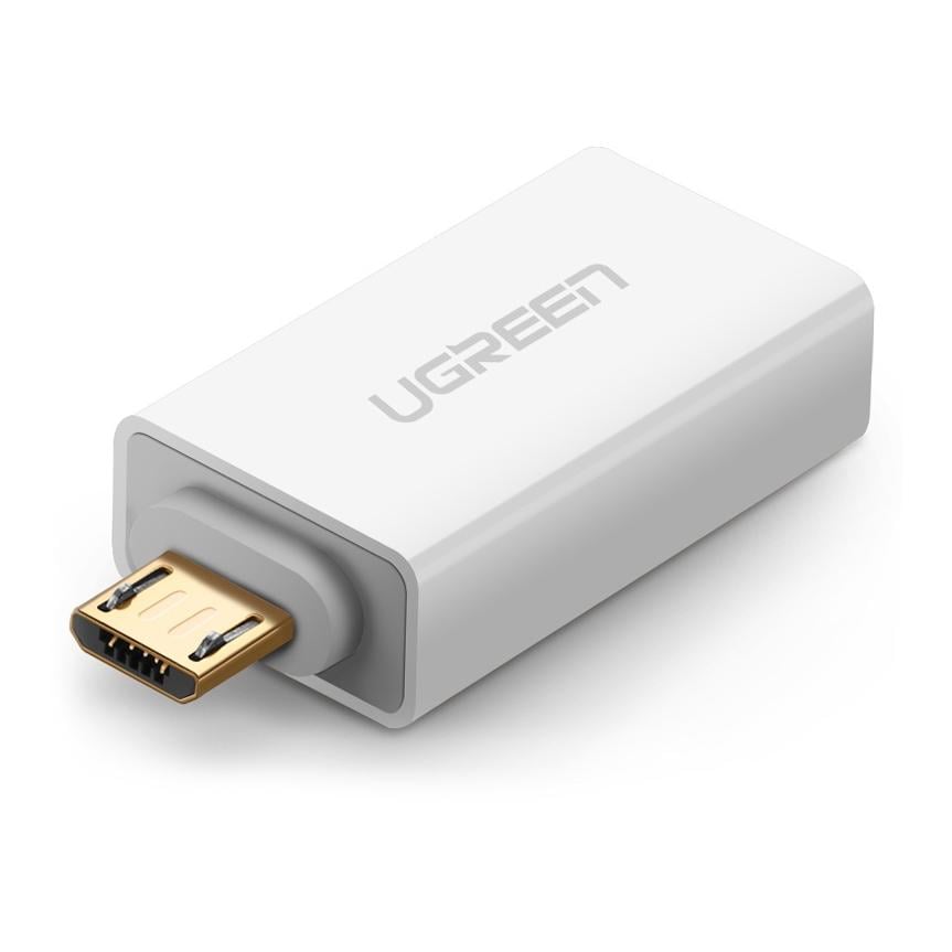 Image of Ugreen Micro USB zu USB 2.0 OTG Adapter - Weiss bei Hauptner.ch