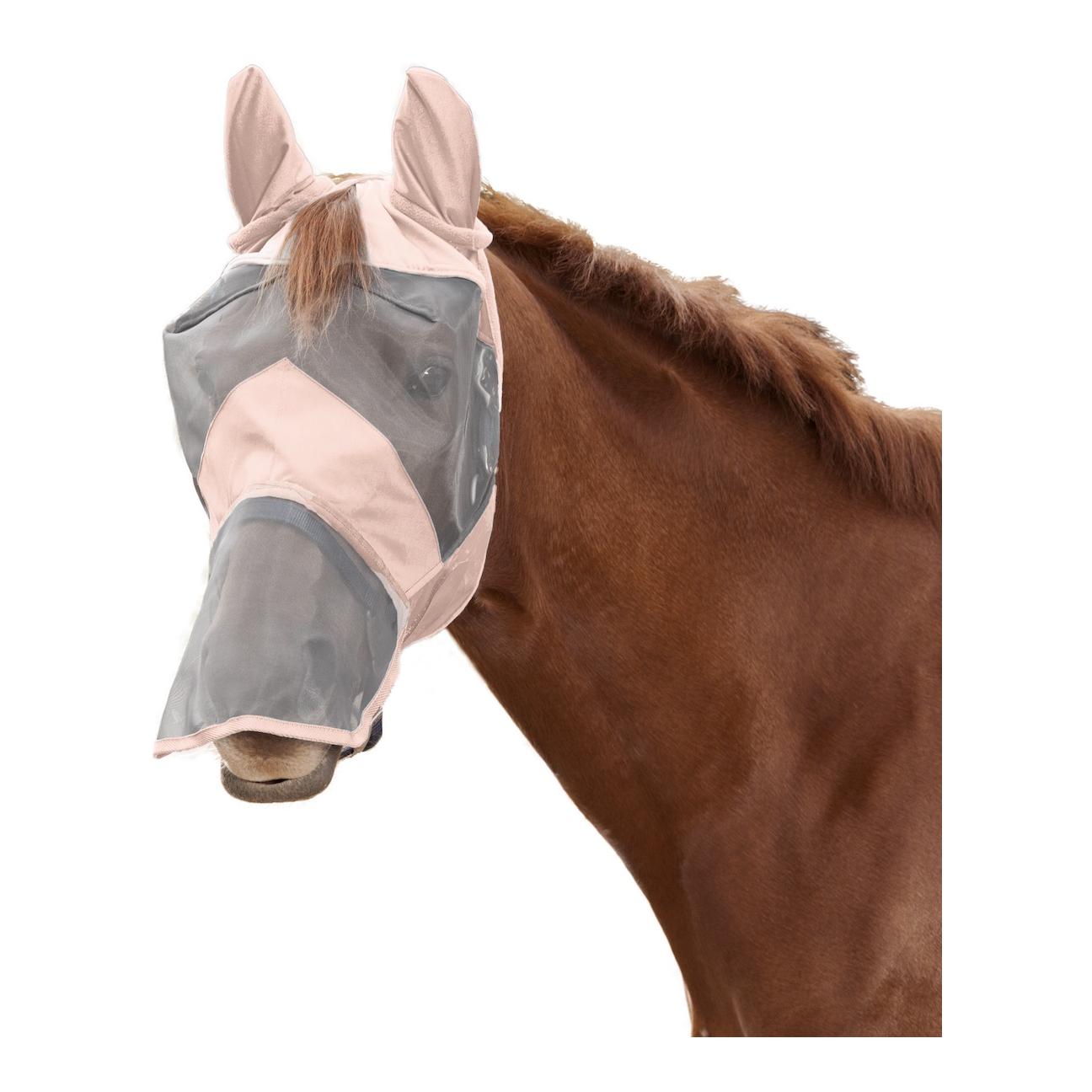 Image of Waldhausen Fliegenmaske Premium mit Ohren- und Nasenschutz - hellrosa bei Hauptner.ch