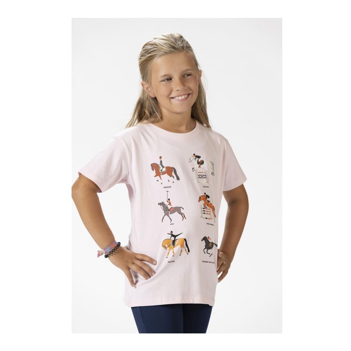 Image of HKM T-Shirt Equestrian Disciplines Kinder - rosa bei Hauptner.ch