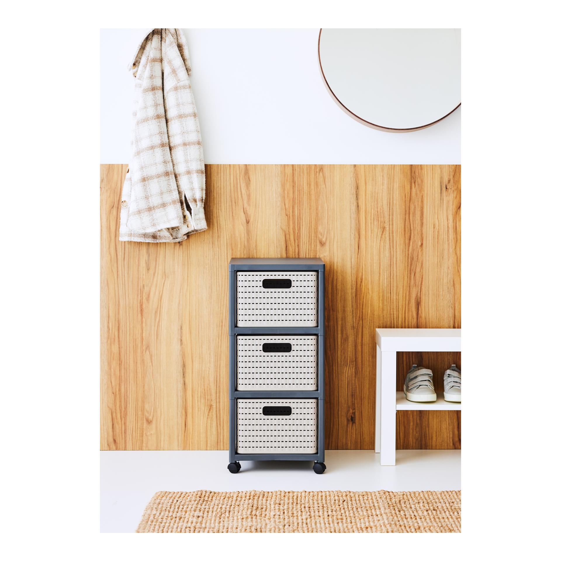 Rotho Tower mit Rollen 3 x DIN A4 COUNTRY