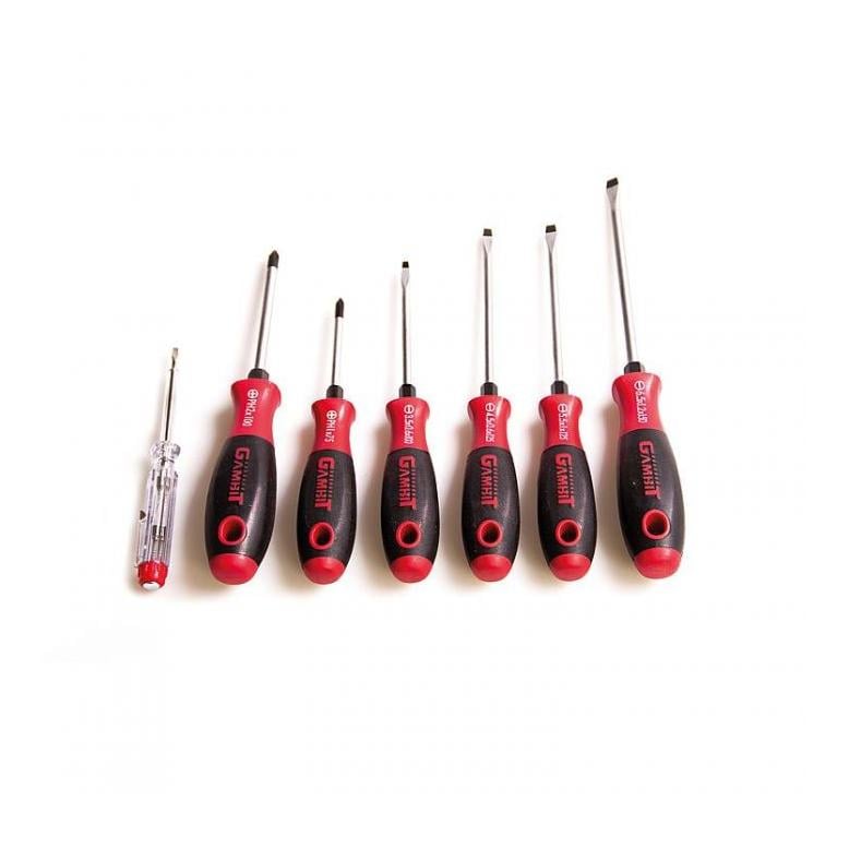 Image of Technolit Schraubenziehersatz 7teilig - Rot - bei Hauptner.ch