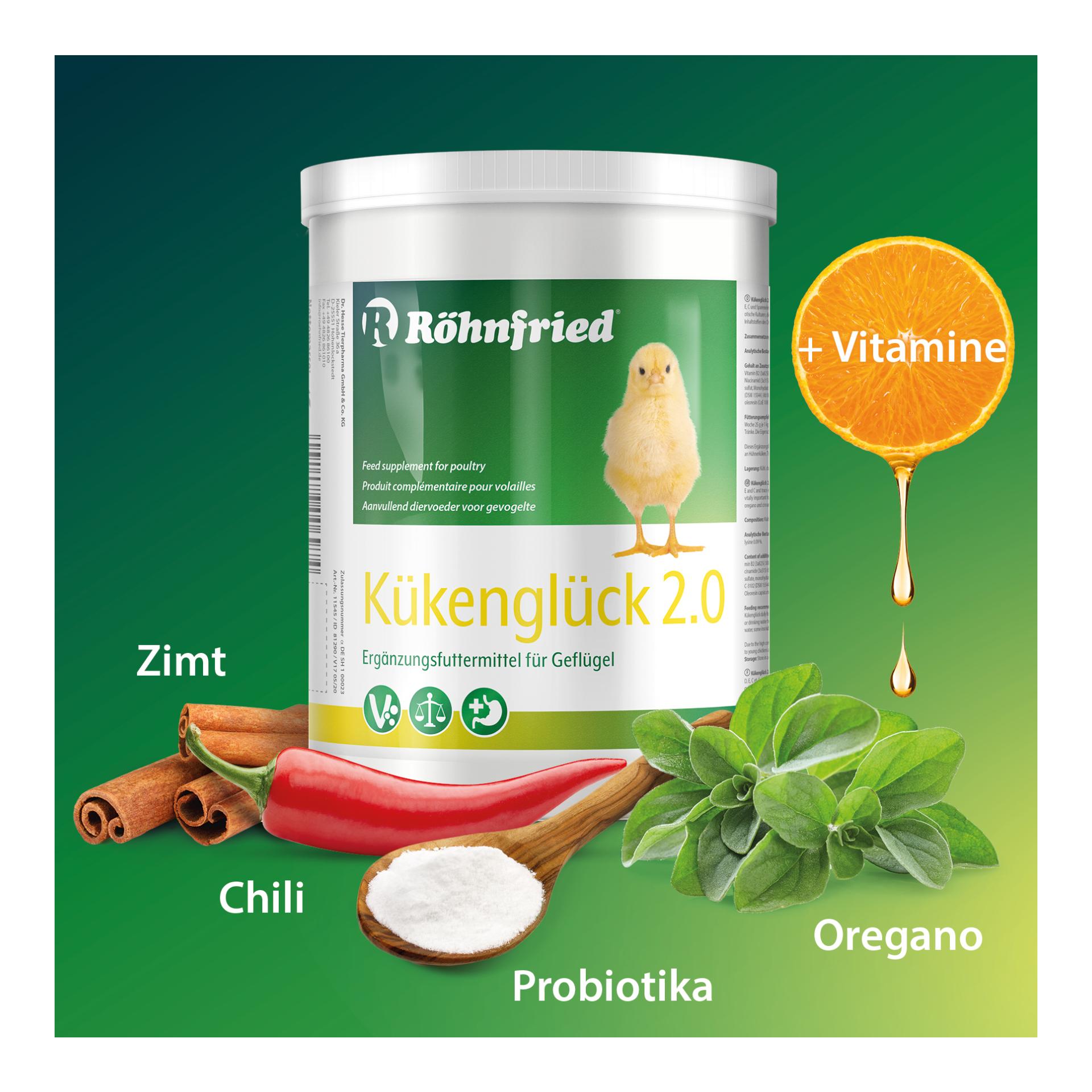 Kükenglück 2.0 - Ergänzungsfuttermittel für Küken