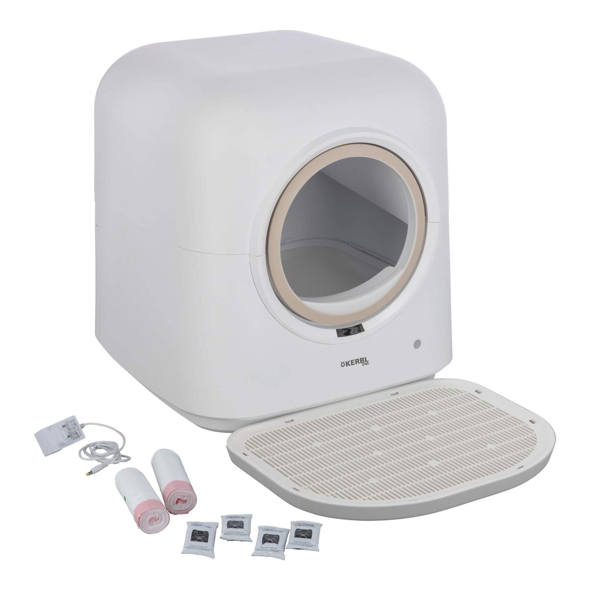 Kerbl Pet Maison de toilette pour chats Smart, auto-nettoyante
