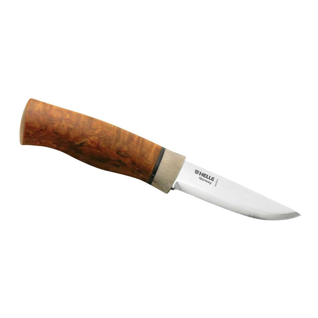 Image of Helle Jagd-/Outdoormesser Symfoni - Maserbirke-Rentierhorn - Braun - bei Hauptner.ch
