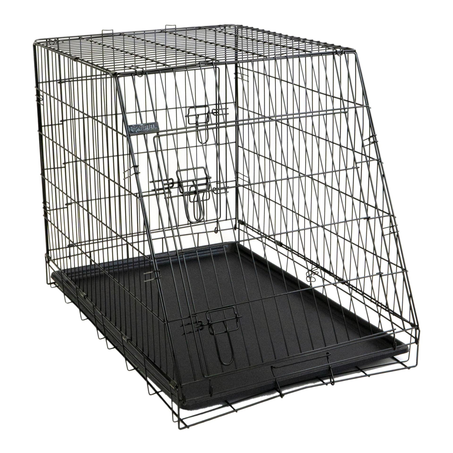 Cage de transport pour chien démontable noire de KERBL