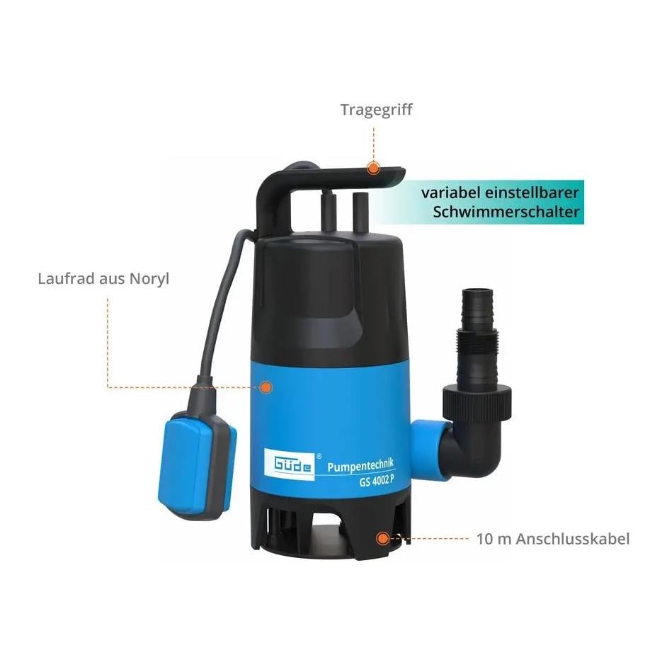 Güde Schmutzwassertauchpumpe GS 4002 P