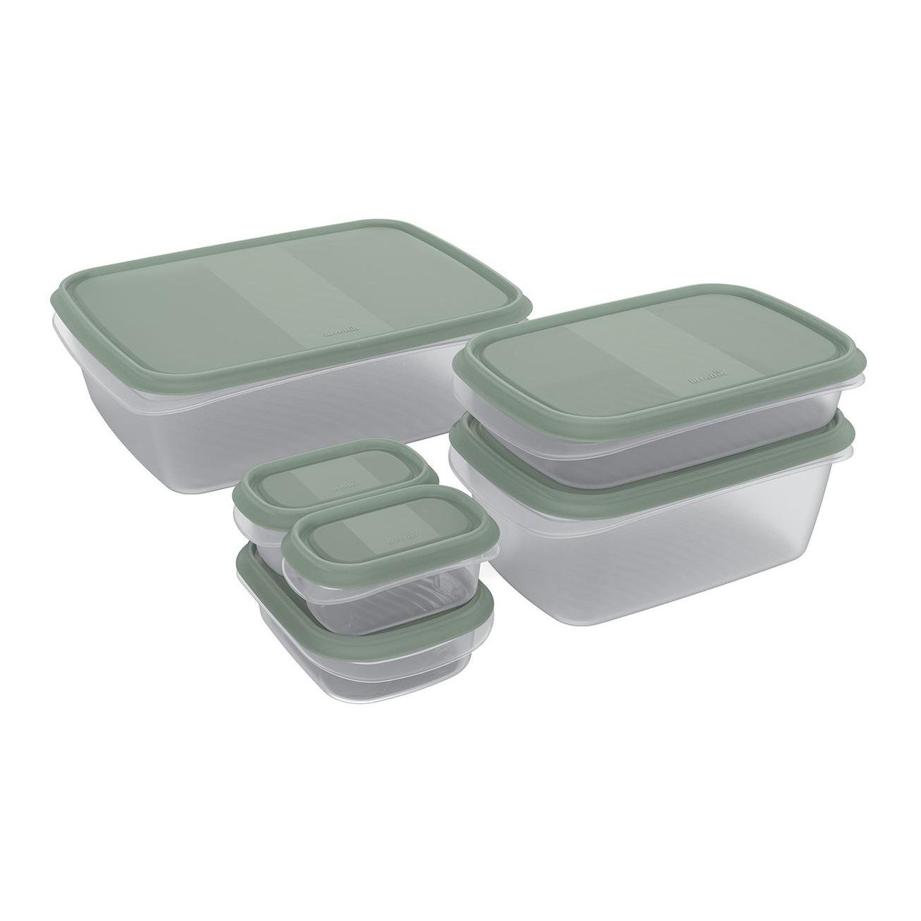 Rotho Lot de 6 boîtes fraîcheur ELEMENTS