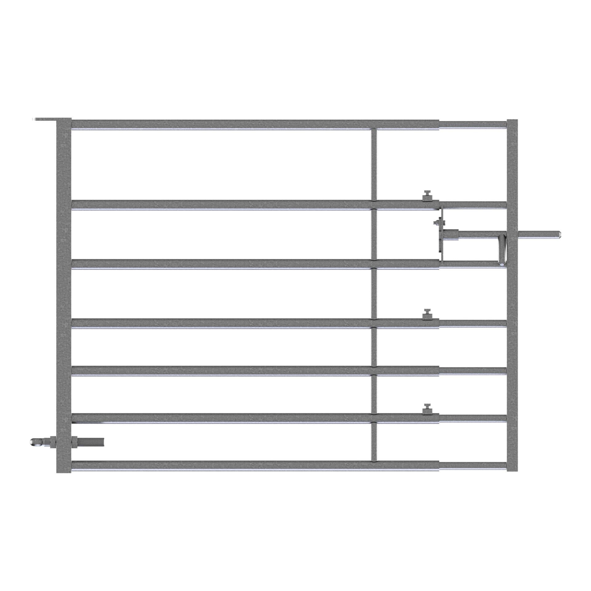 Séparation avec porte pour moutons réglable