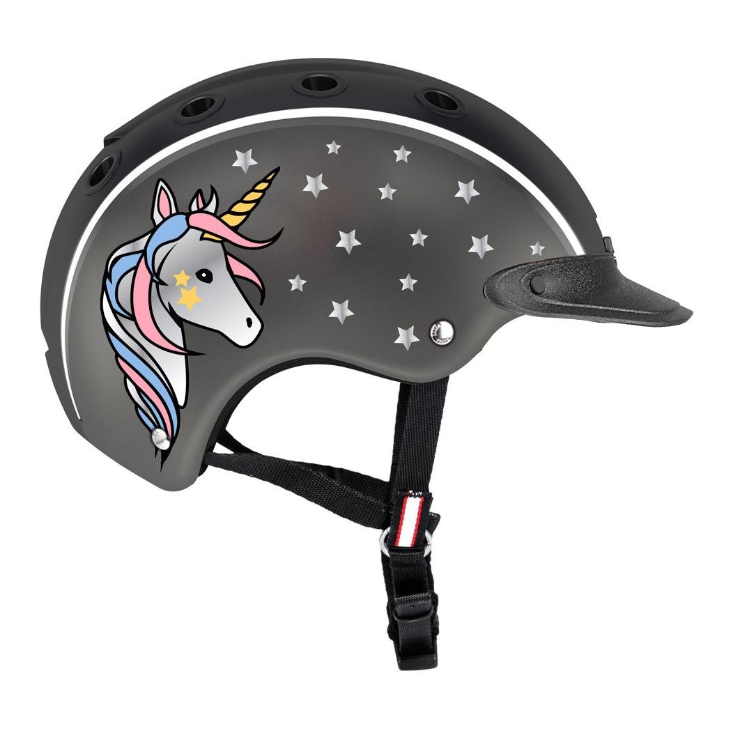 Image of Casco Reithelm Nori Einhorn Kinder / MyStyle - schwarz/grau bei Hauptner.ch