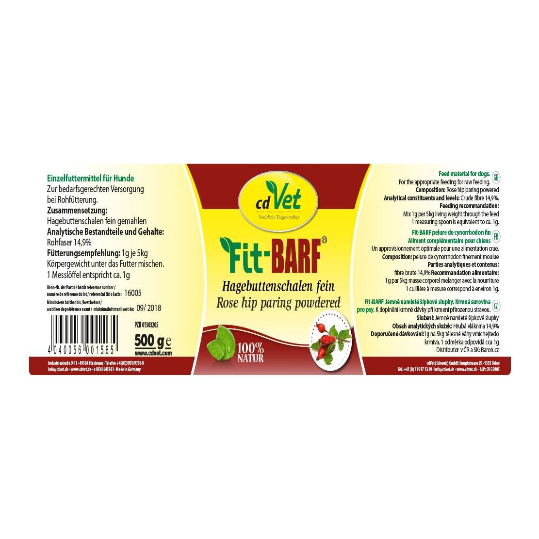 Fit-BARF Hagebuttenschalen fein 