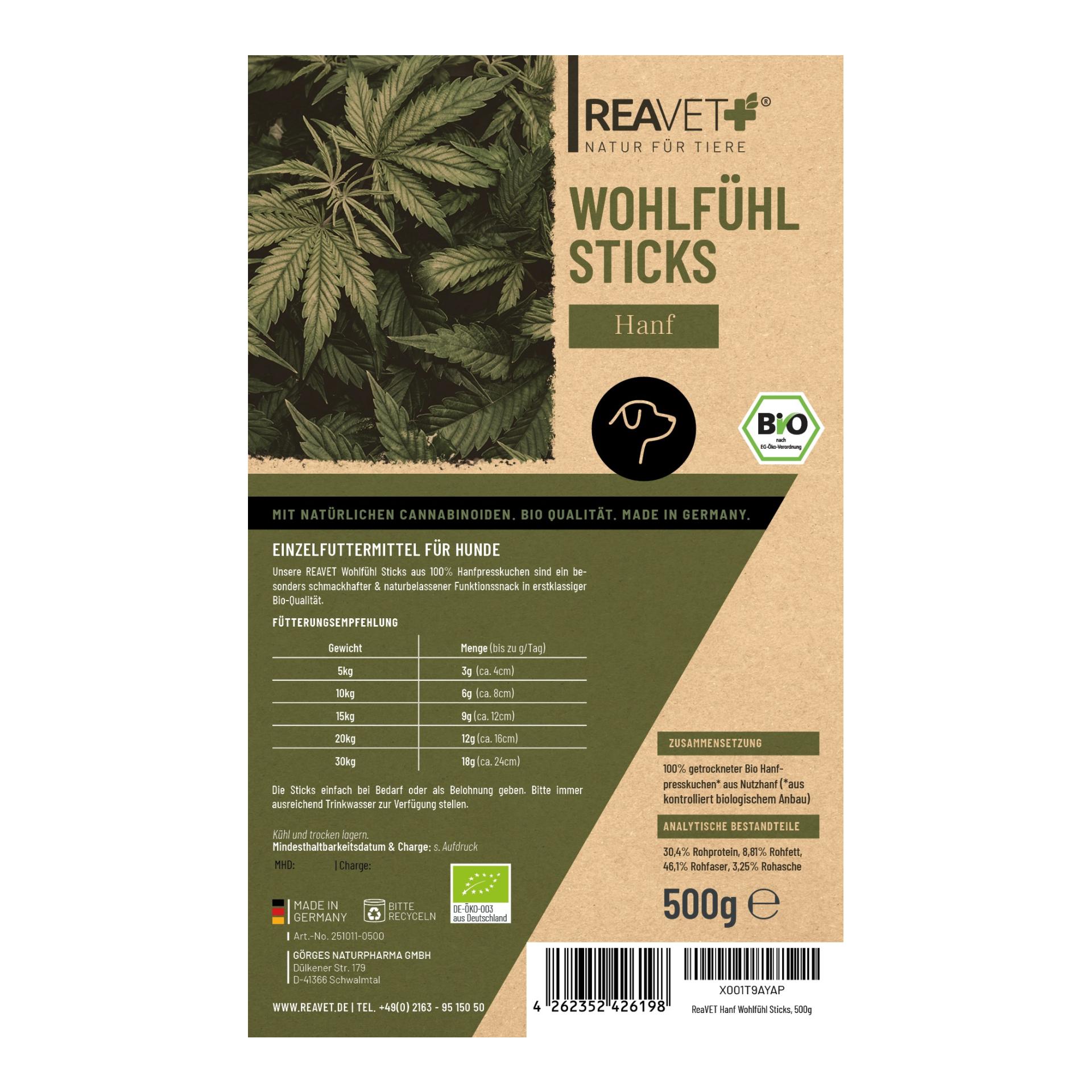 Bâtonnets de bien-être au chanvre