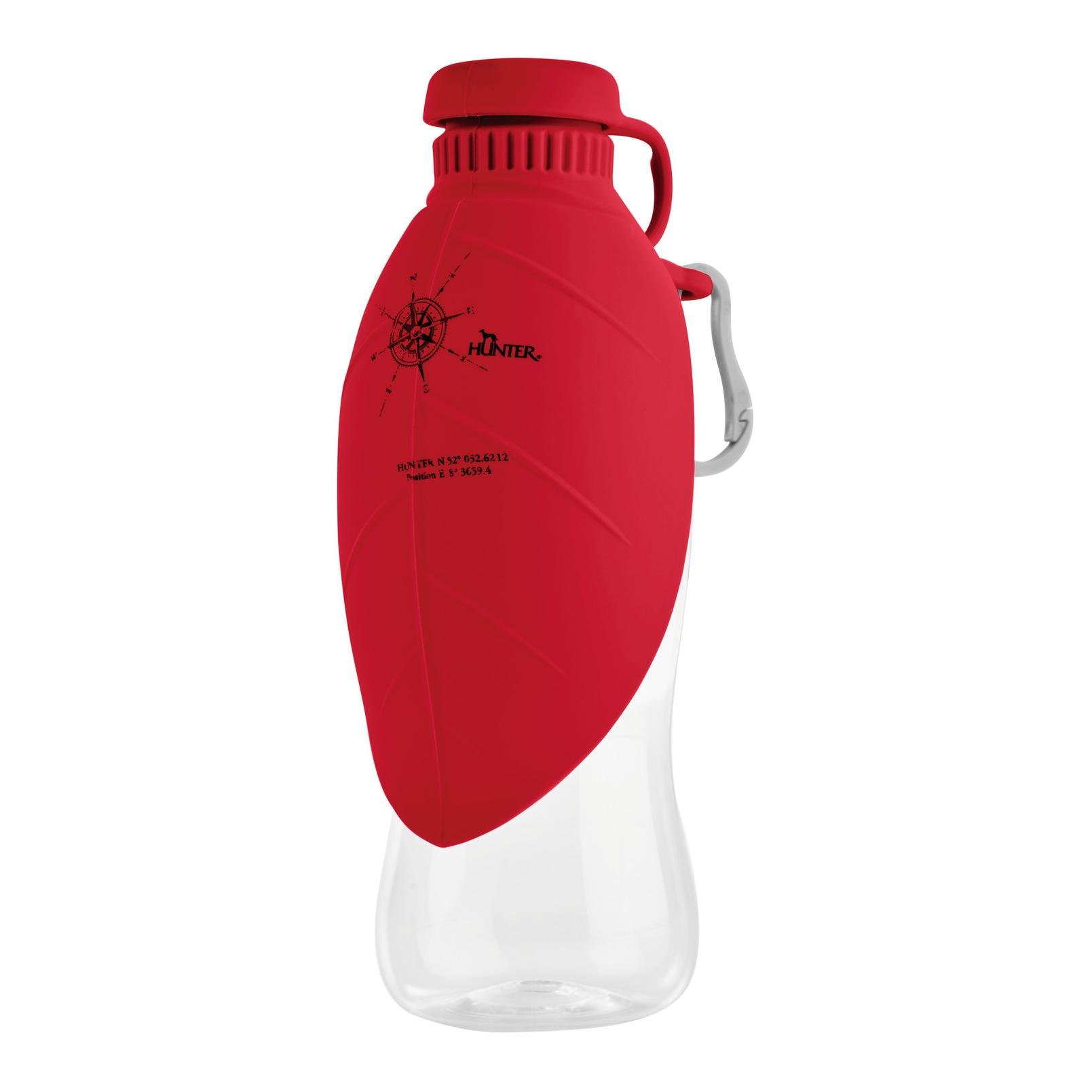 Outdoor Trinkflasche mit Silikonnapf List - rot