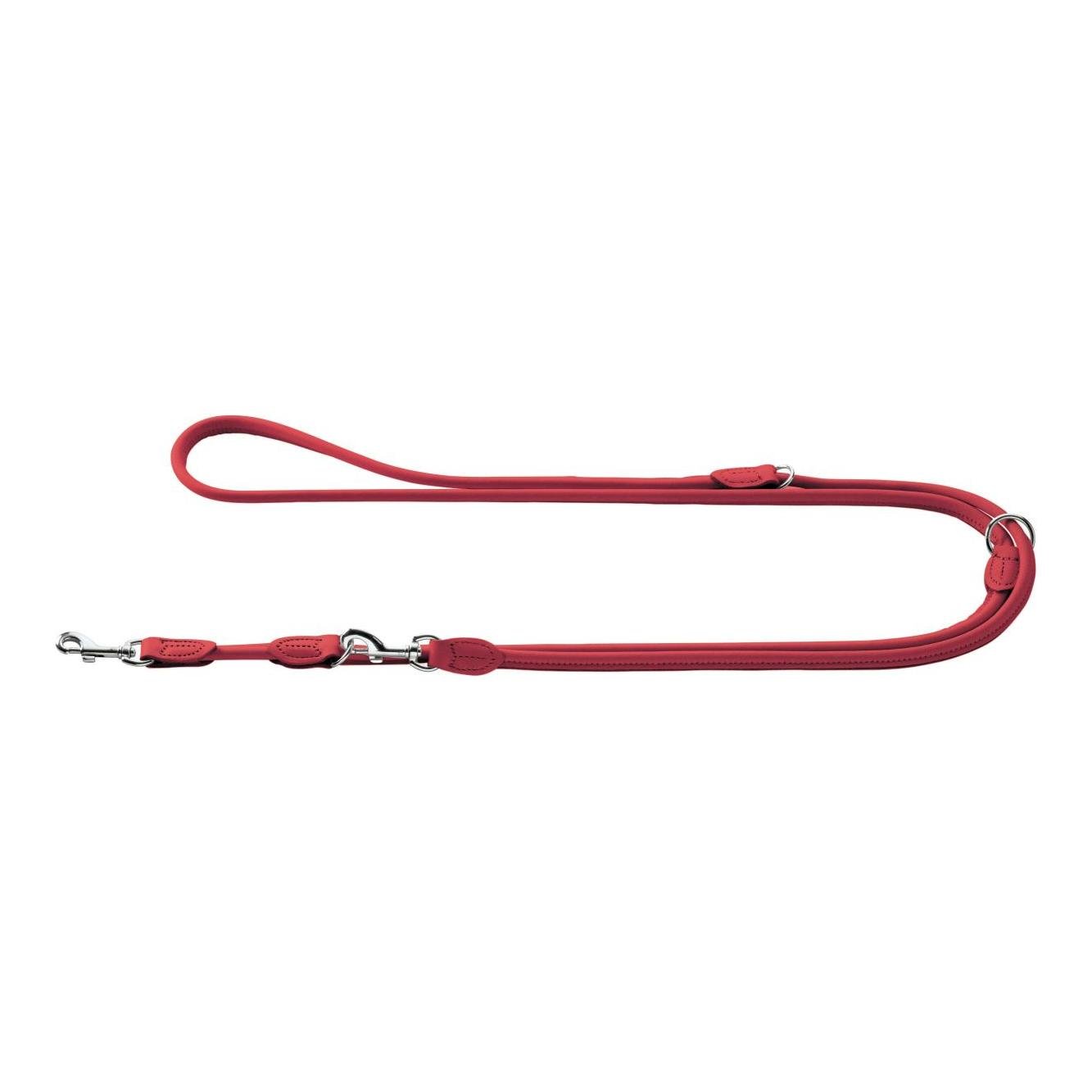 Image of Hunter Verstellbare Führleine Round & Soft Elk Elchleder - chili bei Hauptner.ch