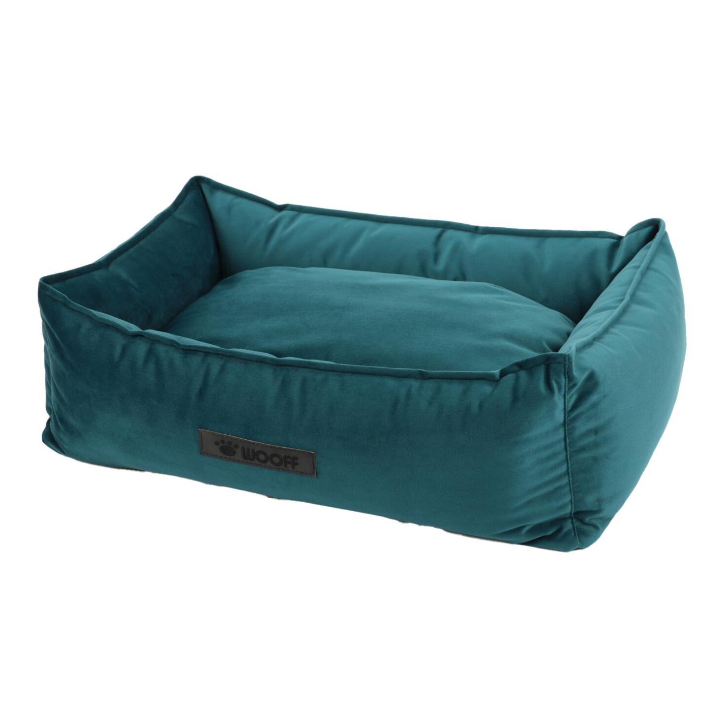Hundebett Velours Petrol
